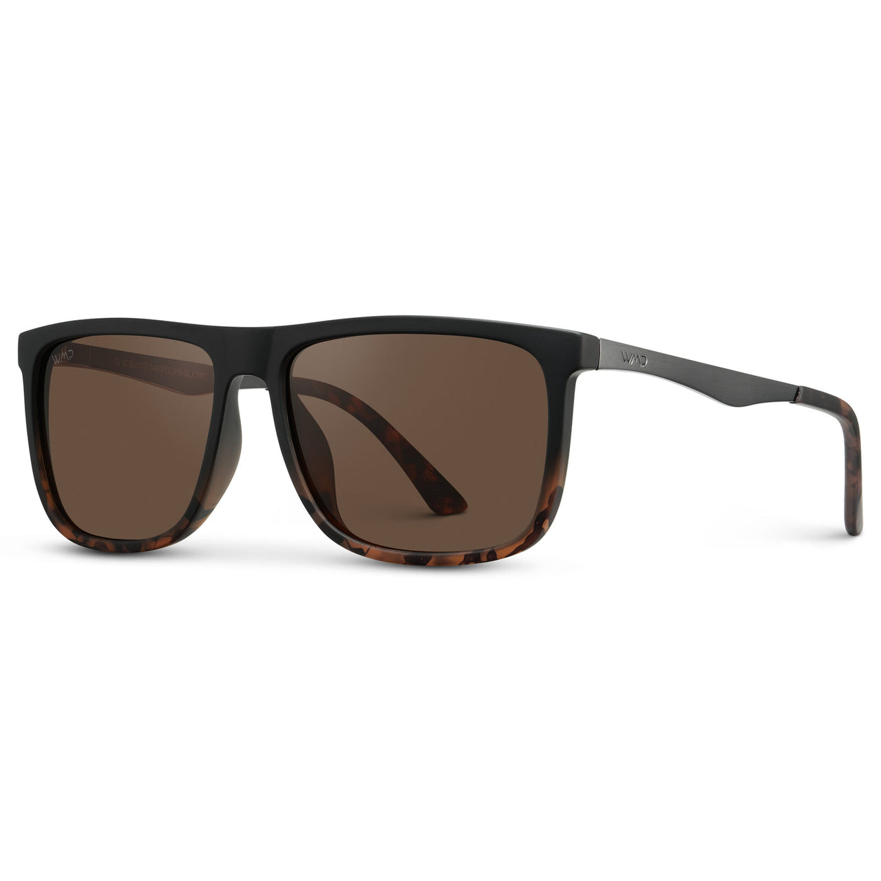 Jacob Polarized Sunglasses - Matte Black Tortoise / Brown Lens