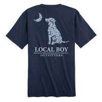 Thumbnail for Youth LCF Cobalt Dog & Moon SS Tee - China Blue