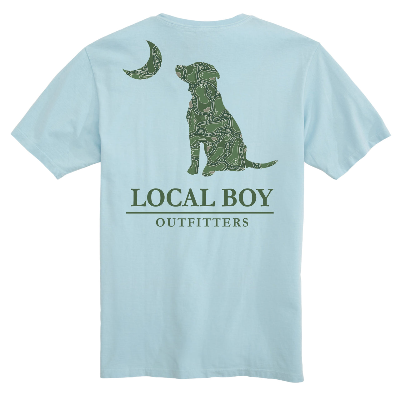Par 3 Dog & Moon SS Tee - Chambray