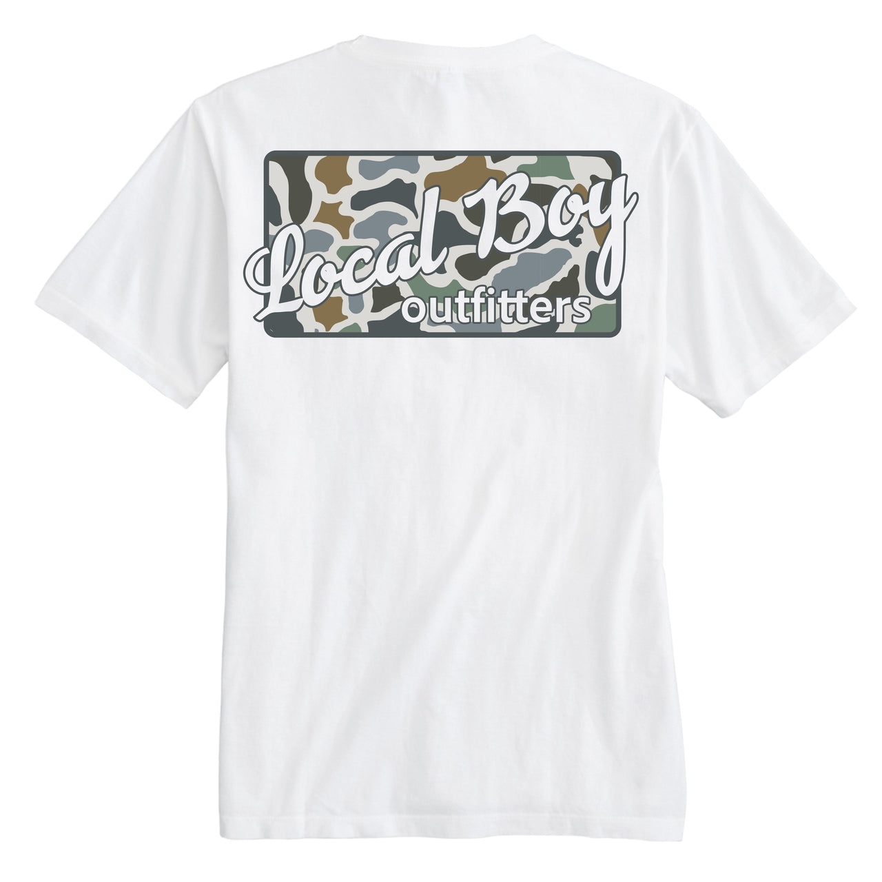 Localflage Camo Bluff Plate SS T-Shirt - White