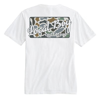 Thumbnail for Localflage Camo Bluff Plate SS T-Shirt - White