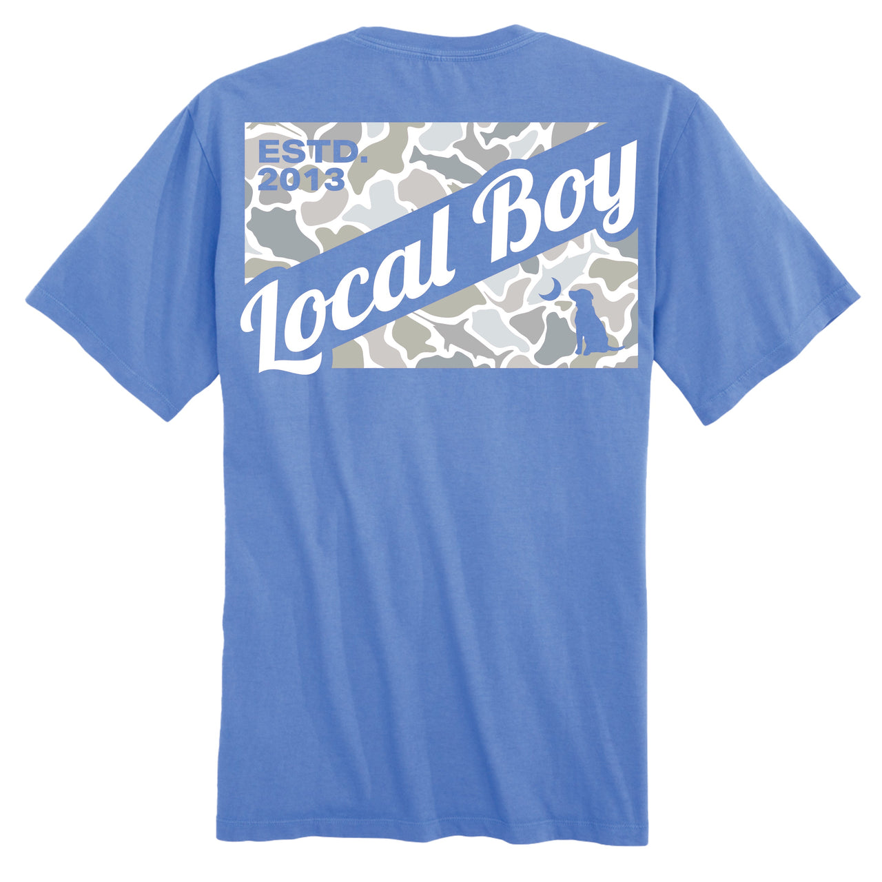 Youth - Camo Flag Saltwater T-Shirt - Marina