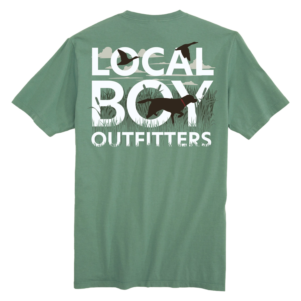 Text and Tail Short Sleeve T-Shirt