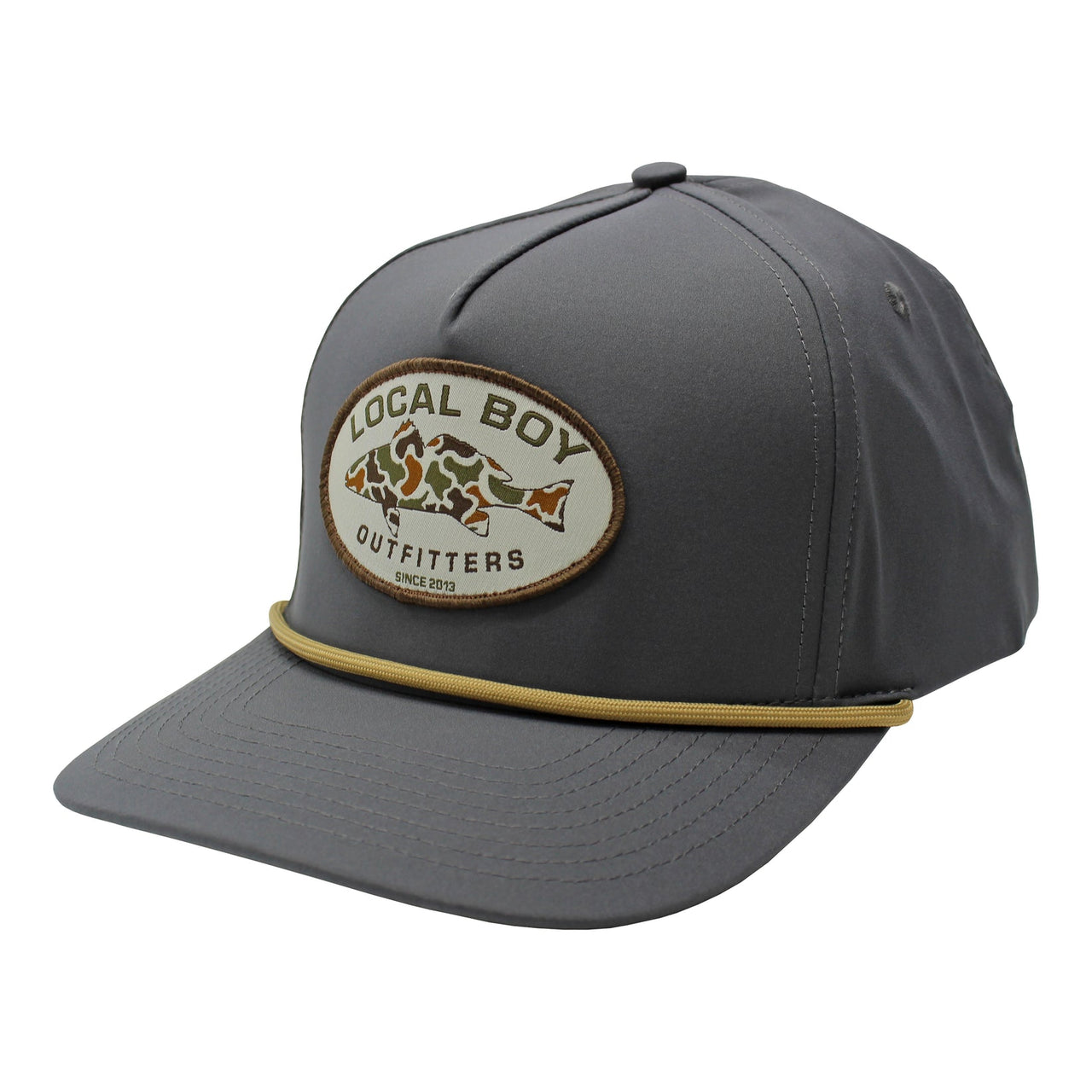 Vintage Redfish Patch HC Rope Cap - Charcoal