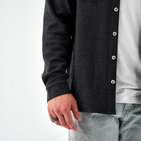Thumbnail for Austin LS Flannel - Heather Black