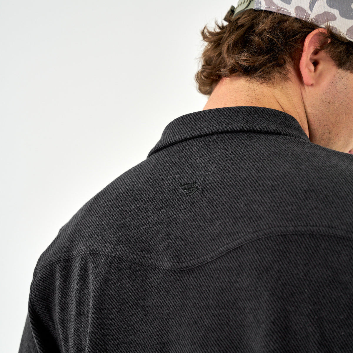 Austin LS Flannel - Heather Black