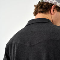 Thumbnail for Austin LS Flannel - Heather Black