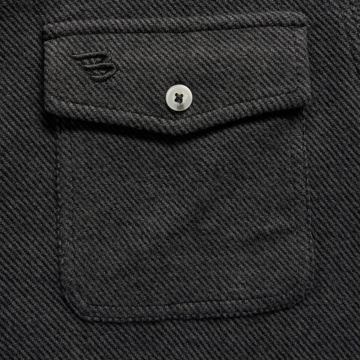 Austin LS Flannel - Heather Black