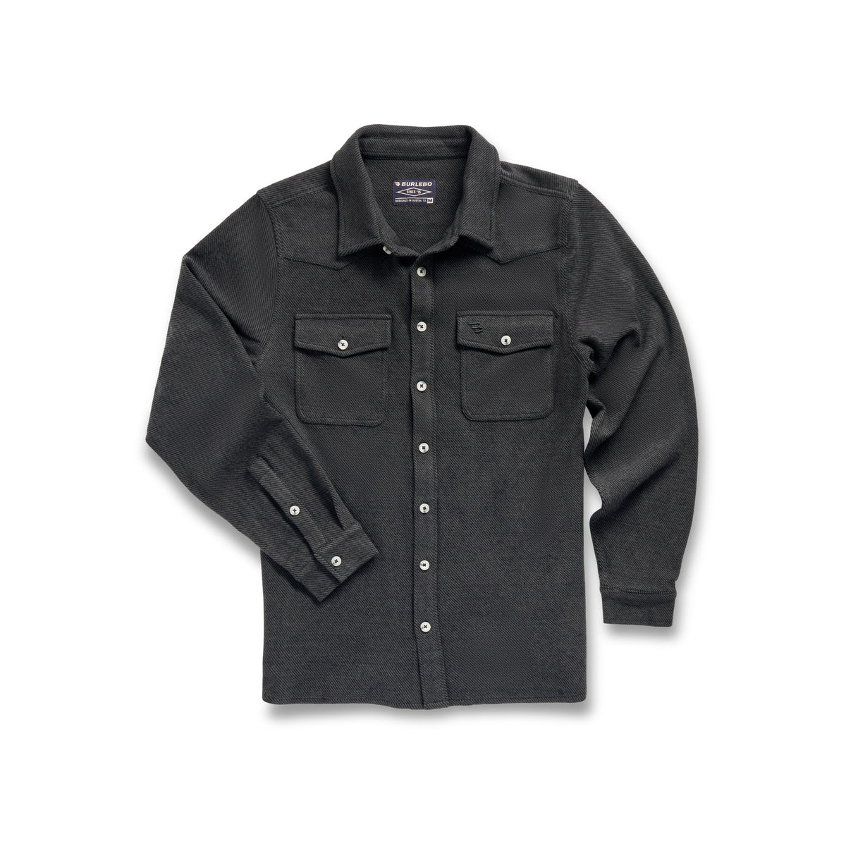 Austin LS Flannel - Heather Black