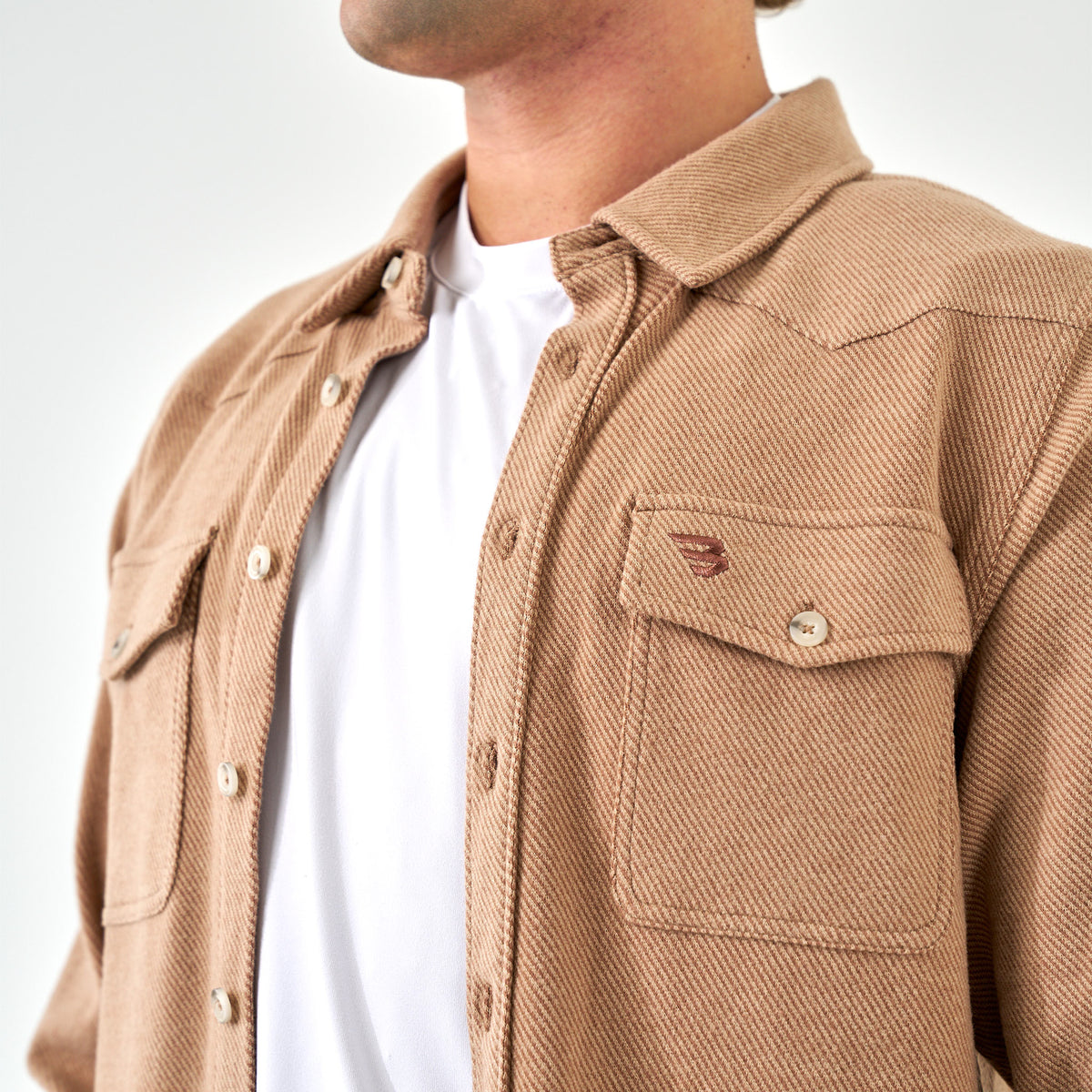 Austin LS Flannel - Khaki