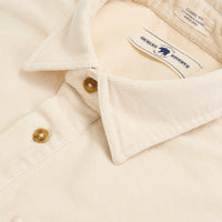 Thumbnail for Stretch Cord Half Button LS Shirt - Cream