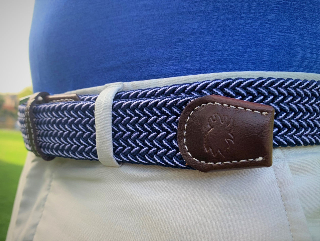 The Ponte Vedra Two Toned Woven Stretch Belt