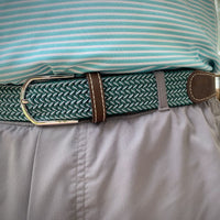 Thumbnail for The Bandon Two Toned Woven Stretch Belt