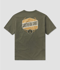 Thumbnail for Makers Badge SS Tee - Cedar Green