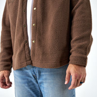 Thumbnail for Montana Fleece Sherpa Jacket - Brown
