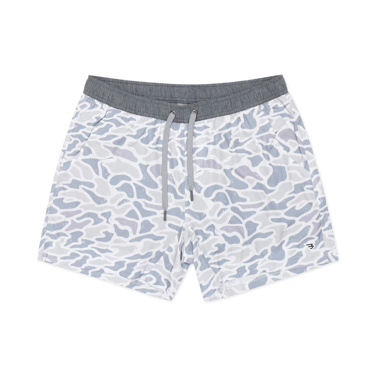 Athletic Short 5.5" - White Camo - Grey Liner