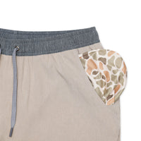 Thumbnail for Athletic Short - Heather Khaki - Venado Camo Liner