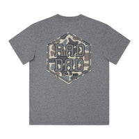 Thumbnail for Rad Dad Deer Camo SS Tee - Dark Heather Grey