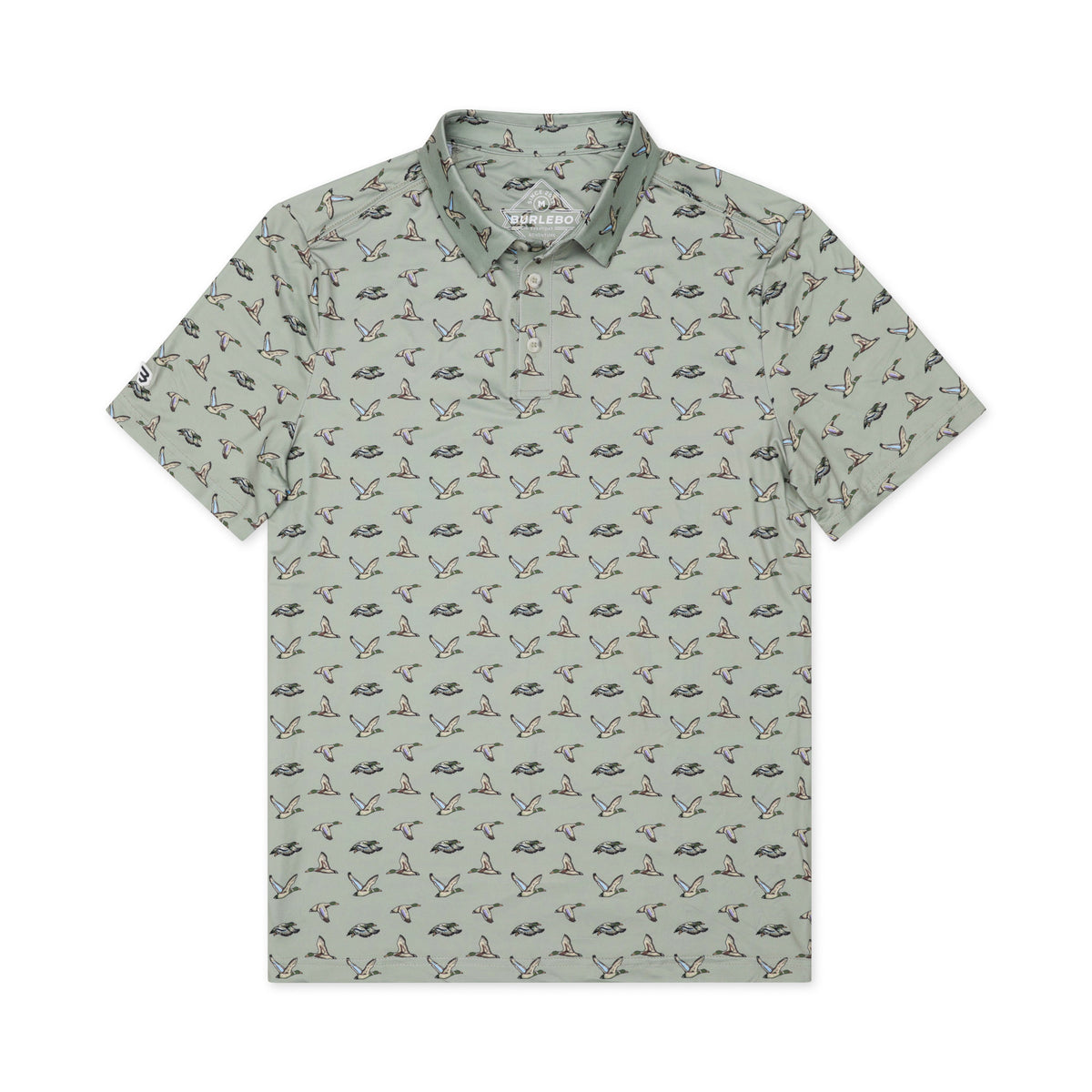 Performance Polo - Flying Ducks - Green