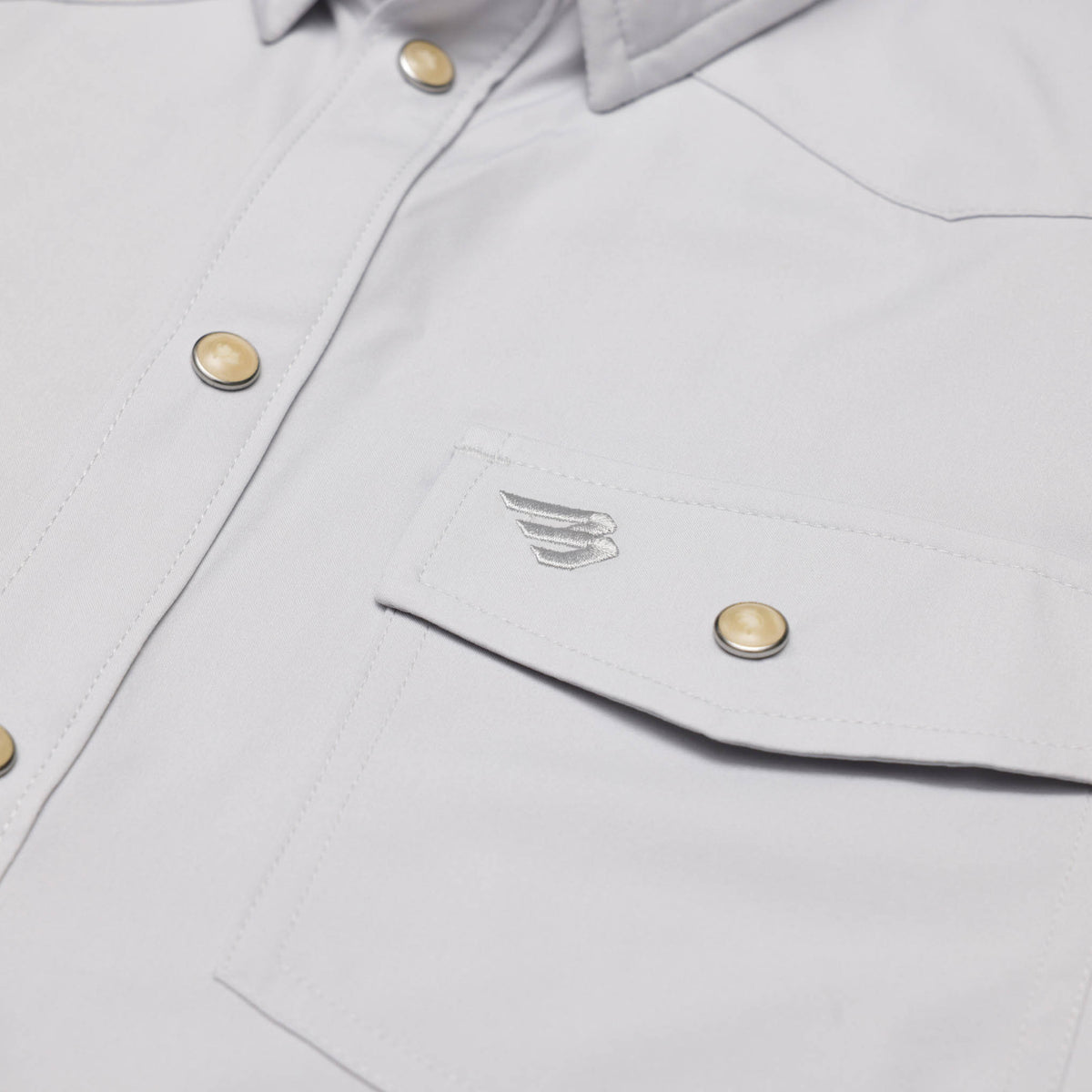 Performance Western Shirt - Light Grey