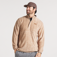 Thumbnail for Jalisco Retro Fleece Pullover - Burnt Taupe