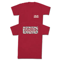Thumbnail for Old Row Tuscaloosa Camo Short Sleeve Pocket T-Shirt - Crimson