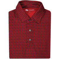 Thumbnail for Onward Reserve Standing Bulldog Printed Polo- Red