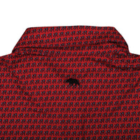 Thumbnail for Onward Reserve Standing Bulldog Printed Polo- Red