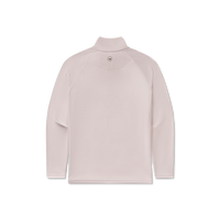 Thumbnail for Southampton Striped Performance Quarter Zip - White & Gray