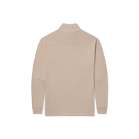 Thumbnail for Woods Cross Brushed Quarter Zip - Taupe