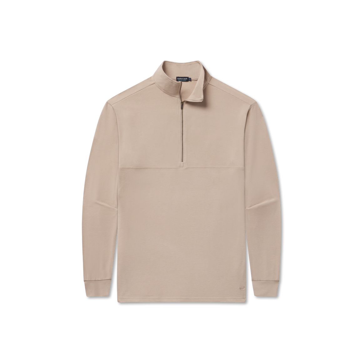 Woods Cross Brushed Quarter Zip - Taupe