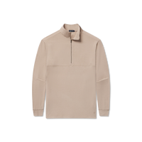 Thumbnail for Woods Cross Brushed Quarter Zip - Taupe