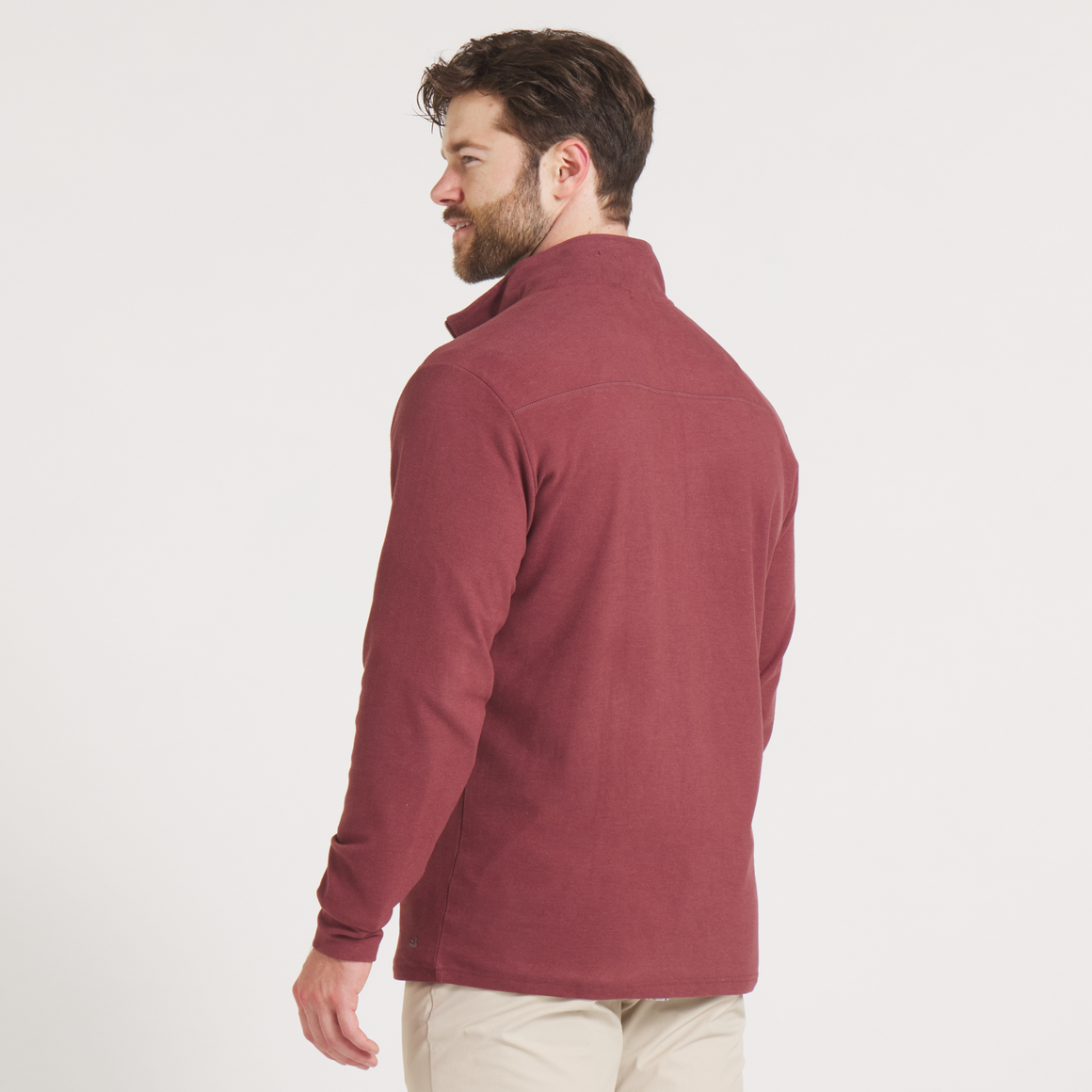 Woods Cross Brushed Pullover - Maroon