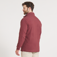 Thumbnail for Woods Cross Brushed Pullover - Maroon