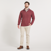 Thumbnail for Woods Cross Brushed Pullover - Maroon