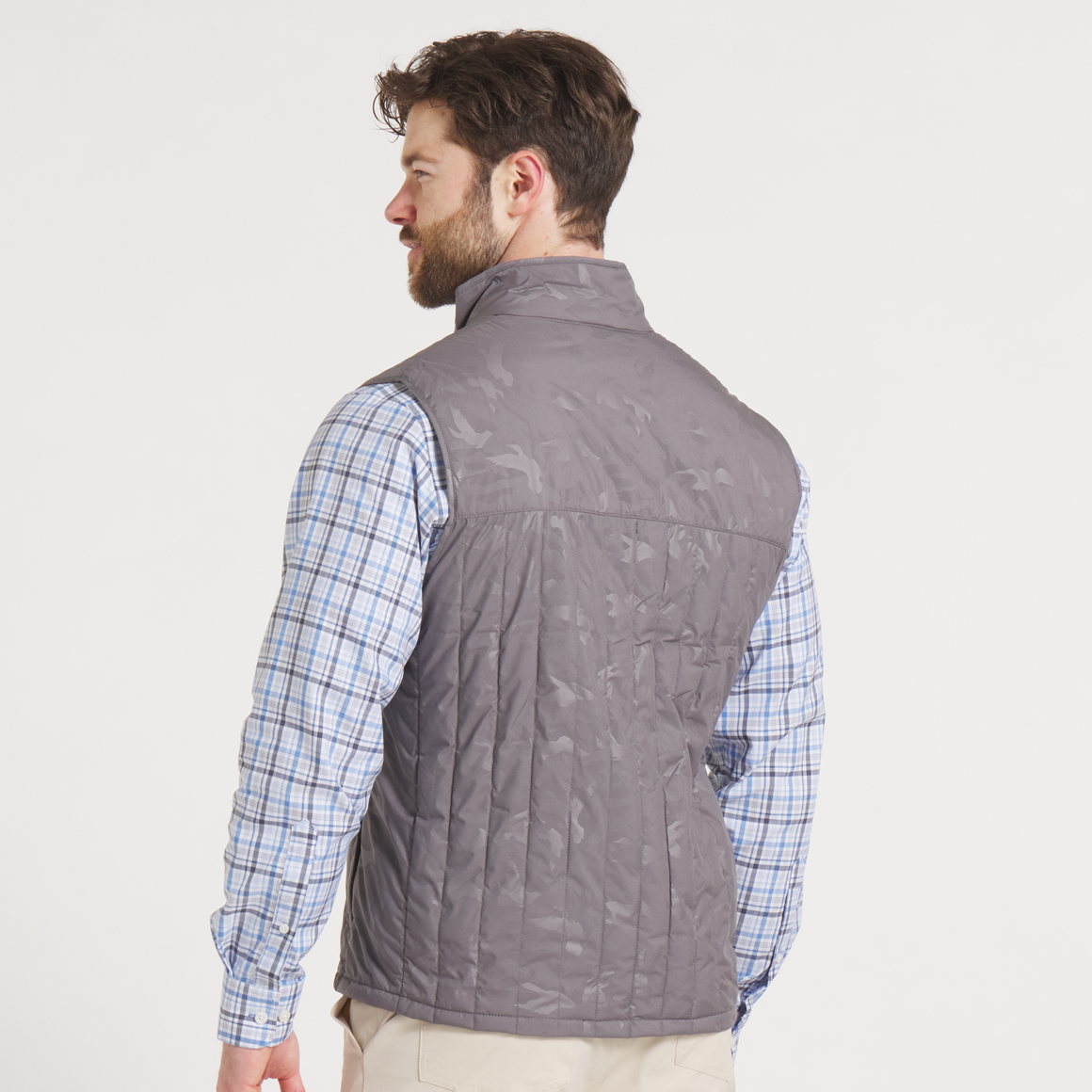 Whitefish Quilted Vest - Grey Duck Camo