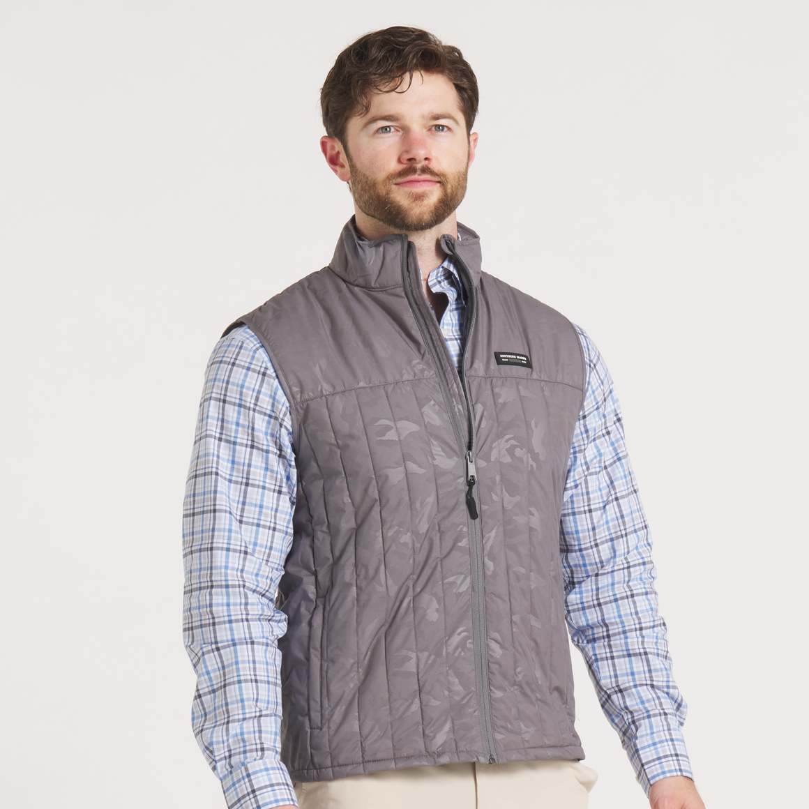 Whitefish Quilted Vest - Grey Duck Camo