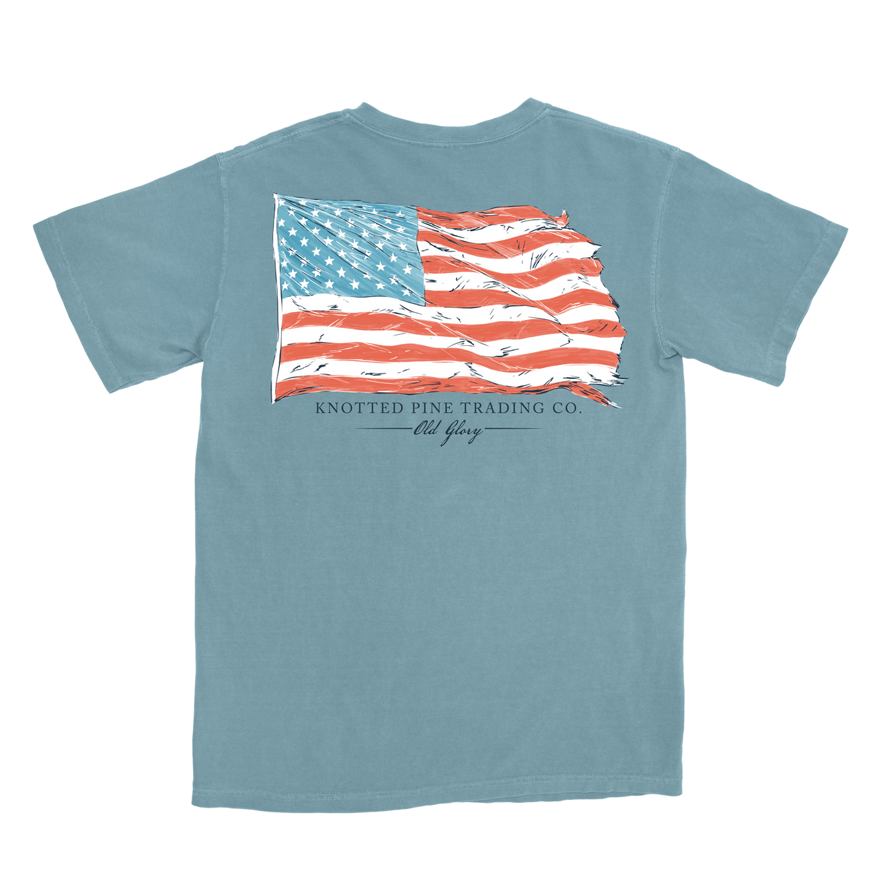 Old Glory SS Tee - Ice Blue