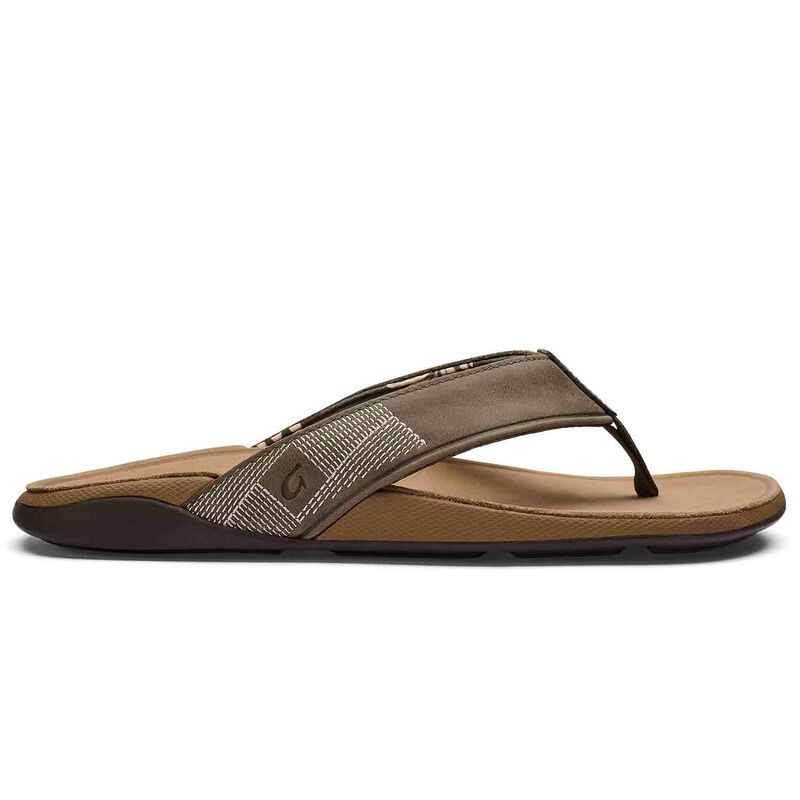 Tuahine Men's Waterproof Leather Sandals - Hunter/Golden Sand