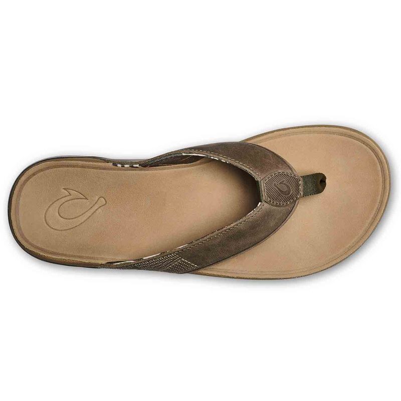 Tuahine Men's Waterproof Leather Sandals - Hunter/Golden Sand