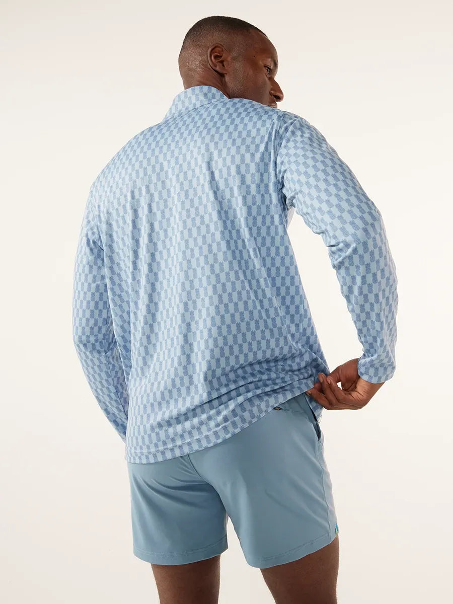 The Coastal Course Movementum Quarter Zip - Blue Pineapple