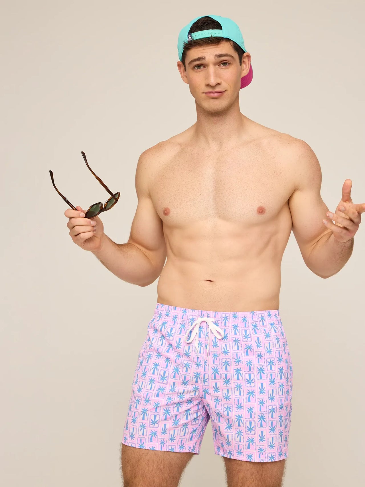 The Miami Mosaic 5.5" Lined Swim Trunks