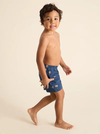 Thumbnail for Toddler The Midnight Palms Swim Trunk