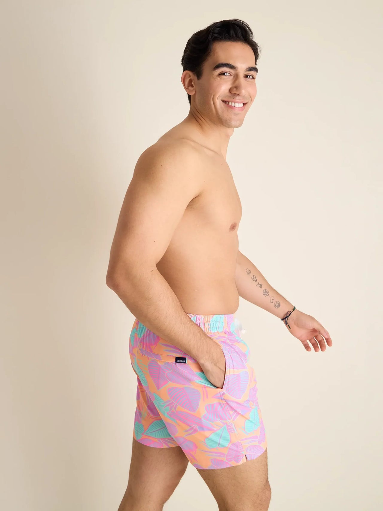 The Posh Palms 5.5" Classic Lined Swim Trunk