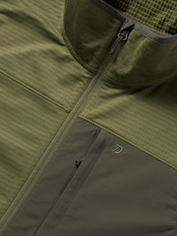 Thumbnail for Lightweight Grid Tech Vest - Moss/Raven