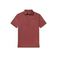 Thumbnail for Marsh Morning Flyline Performance Polo - Burnt Red/Tan