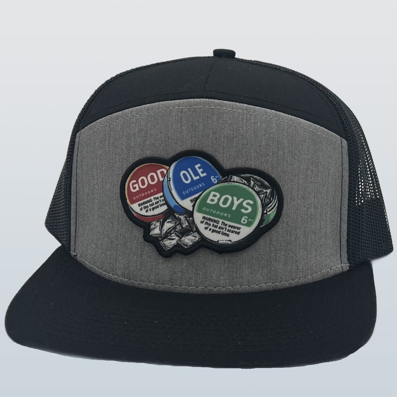 Good Ole Boys Zyn Patch Cap - Heather Grey/Black