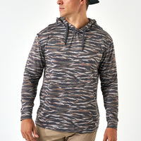 Thumbnail for Performance Hoodie - Tiger Stripe Camo Wetland