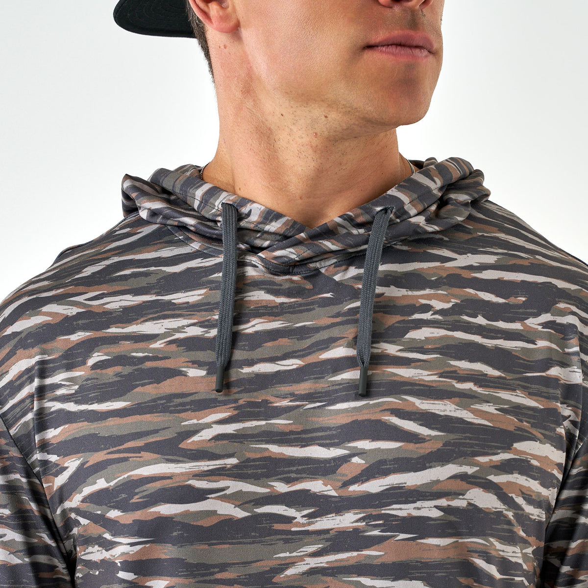 Performance Hoodie - Tiger Stripe Camo Wetland
