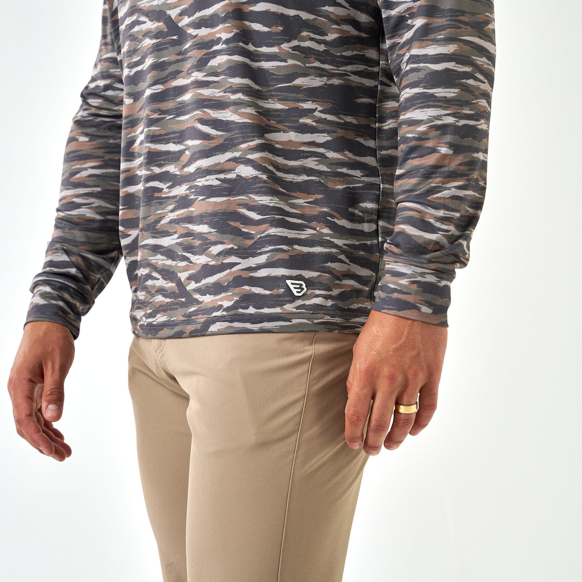 Performance Hoodie - Tiger Stripe Camo Wetland